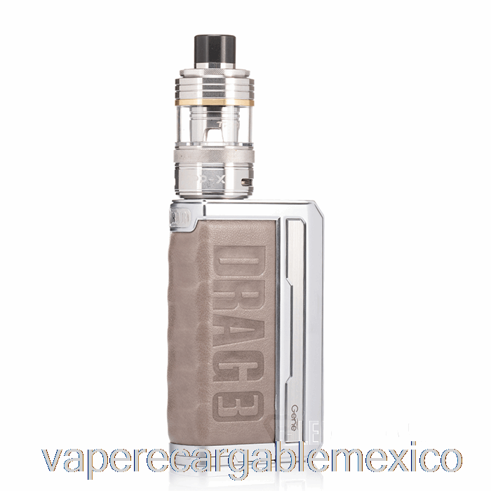 Vape Recargable Voopoo Drag 3 177w Kit De Inicio [tpp-x] Lima Tesoro Plateado